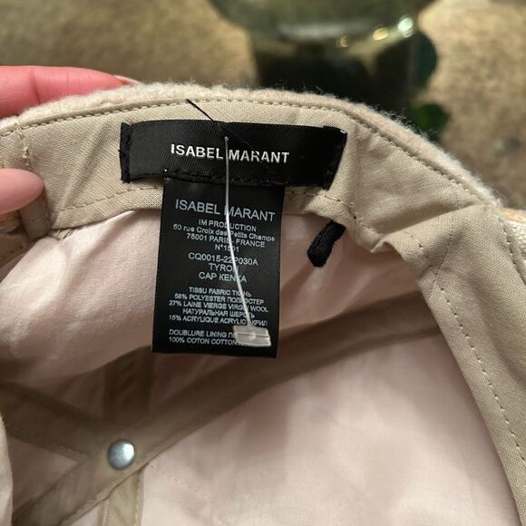 Isabel Marant Tyron Plaid Hat NWOT - Picture 4 of 8